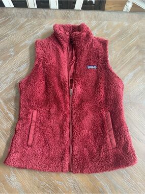 Patagonia Red Sherpa Fleece Vest